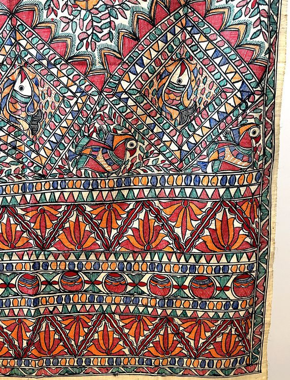 Beige Silk Dupatta 2