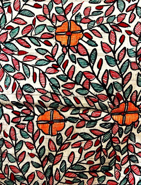 Beige Silk Dupatta 5