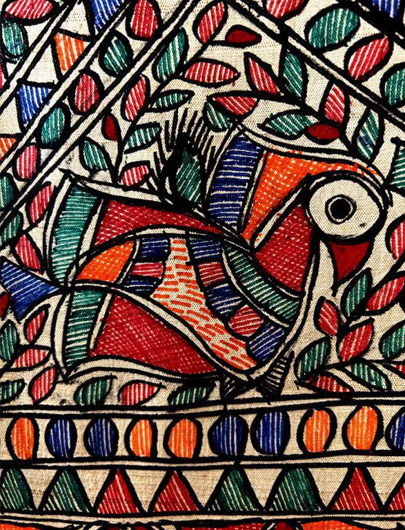 Beige Silk Dupatta 6