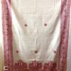 Red and Beige Silk Dupatta 1