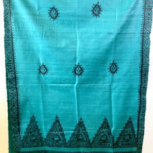 Teal Silk Dupatta 1