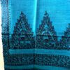 Teal Silk Dupatta 3