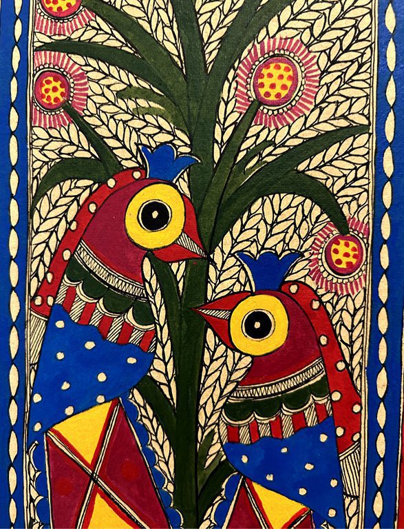 Ceremonial Birds with Flowering Tree 3