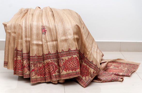 Earthy Beige with Red and Black 2