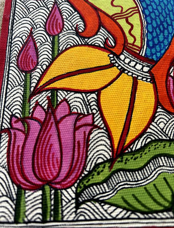 Madhubani Fish Journal by Vidushini Prasad 5