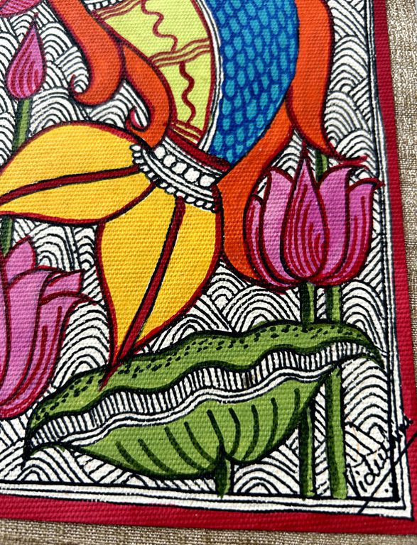 Madhubani Fish Journal by Vidushini Prasad 7