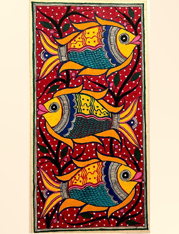 Playful Fish Trio Red