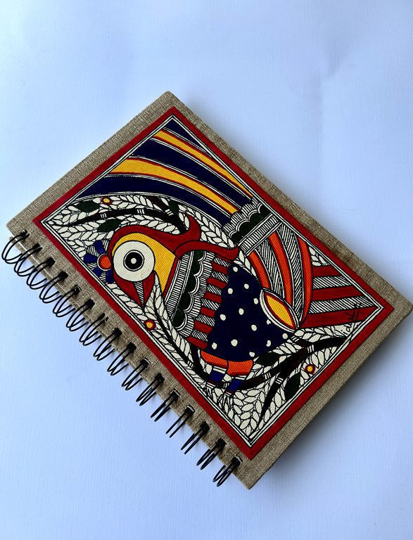 Purple Bird Madhubani Journal by Vidushini Prasad 3