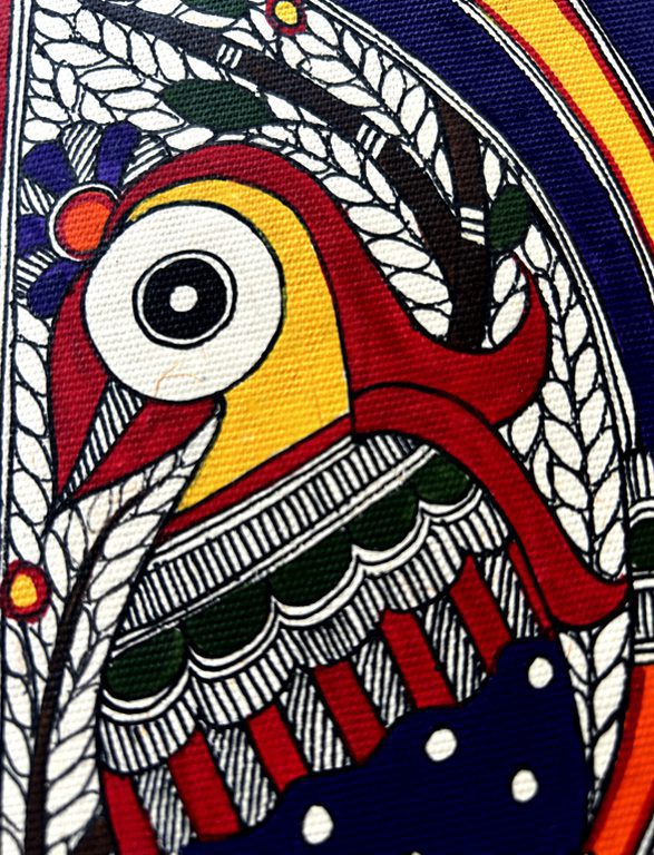 Purple Bird Madhubani Journal by Vidushini Prasad 4