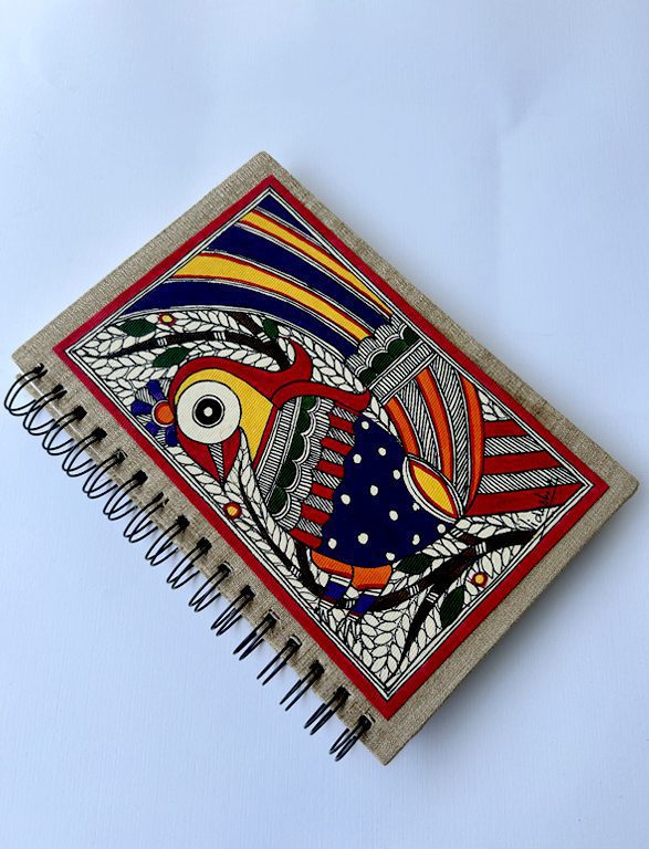 Purple Bird Madhubani Journal by Vidushini Prasad