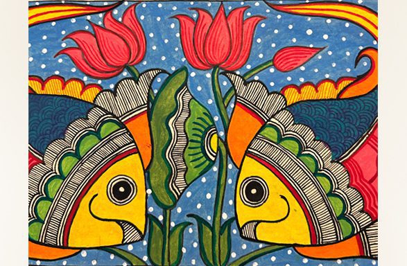 Twin Fish with Lotus 4