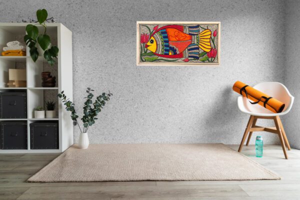 Vibrant Fish of Prosperity on Wall