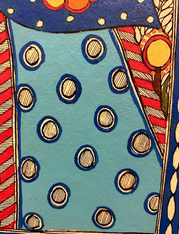 Vibrant Peacock Madhubani Painting 4