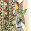 Cream Khadi Kurta with Twin Bird Madhubani Motif 6