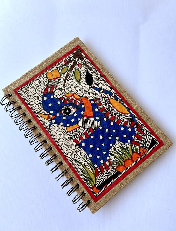 Handpainted The Majestic Blue Elephant Journal by Vidushini Prasad 2