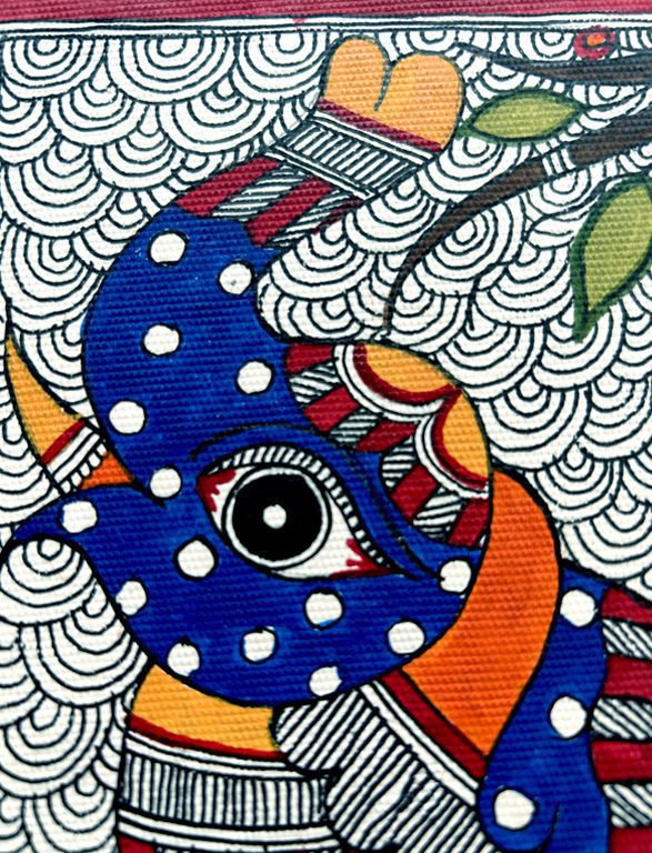 Handpainted The Majestic Blue Elephant Journal by Vidushini Prasad 3