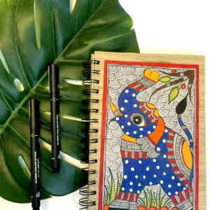 Handpainted The Majestic Blue Elephant Journal by Vidushini Prasad