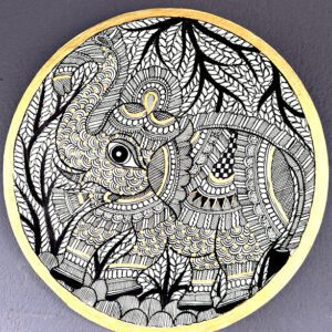 Elephant Wall Plate by Vidushini Prasad