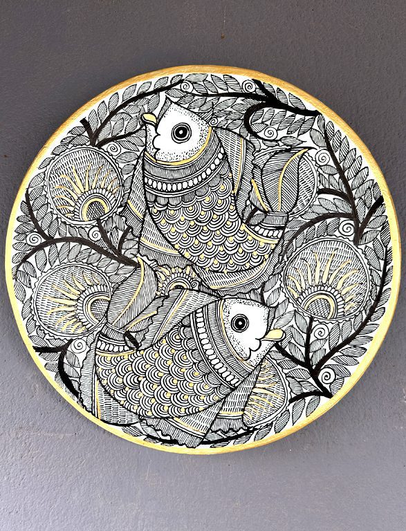 Fish Wall Plate by Vidushini Prasad