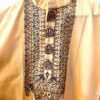 Hand-Painted Madhubani Khadi Cotton Kurta - Peach Elegance 4