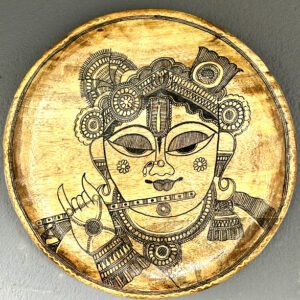 Lord Krishna Wall Plate by Vidushini Prasad
