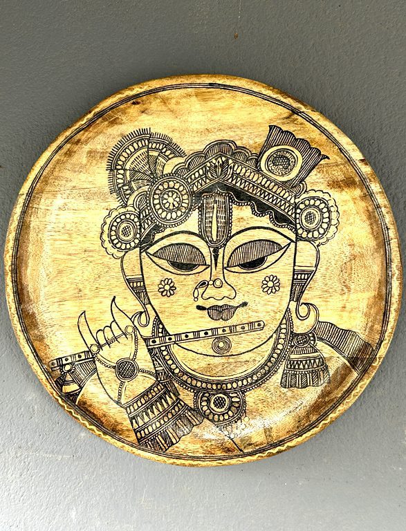 Lord Krishna Wall Plate by Vidushini Prasad