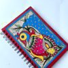 Madhubani Peacock Journal Handpainted by Vidushini Prasad 2