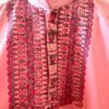 Pink Kurta with Bold Madhubani Florals and Geometric Detailing 5