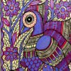 Royal Blue Peacock Madhubani 3
