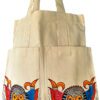 Crowned Madhubani fish tote bag by Vidushini Prasad 2