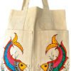 Leaping Fish Madhubani Fish Tote Bag by Vidushini Prasad 2