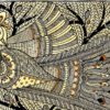 Peacock in Ink & Gold Madhubani Peacock Line Art by Vidushini Prasad 2