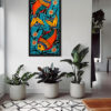 Fish Among Daisies on Wall