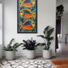 Playful Fish Trio Blue on Wall