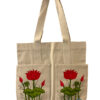 Hand-Painted Madhubani Canvas Tote Bag by Vidushini Prasad