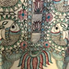 Hand-Painted Madhubani Khadi Cotton Kurta - Aqua Green 2