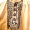 Hand-Painted Madhubani Khadi Cotton Kurta - Peach Elegance 4