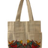 Madhubani Canvas Tote Bag Fish Motif