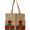 Madhubani Canvas Tote Bag Multiple Lotus
