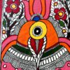 Handpainted Madhubani Peacock Couple Journal by Vidushini Prasad 6