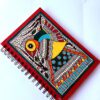 Handpainted Madhubani Peacock Journal by Vidushini Prasad 3