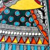Handpainted Madhubani Peacock Journal by Vidushini Prasad 4