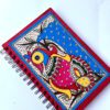 Madhubani Peacock Journal Handpainted by Vidushini Prasad 3