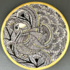 Peacock Wall Plate by Vidushini Prasad