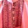 Pink Kurta with Bold Madhubani Florals and Geometric Detailing 5