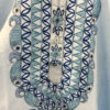 Sky Blue Cotton Kurta with Geometric Madhubani Detailing 5