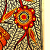 Twin Birds Madhubani Painting 2