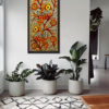 Twin Birds Madhubani Painting on Wall