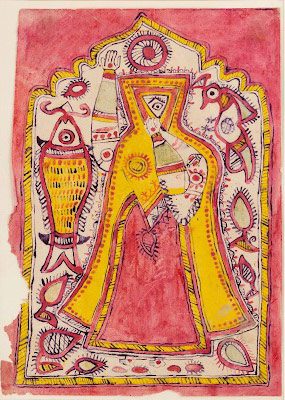 Veiled Bride with Fish By a Maithil Kayasth Woman © LYON & TURNBULL